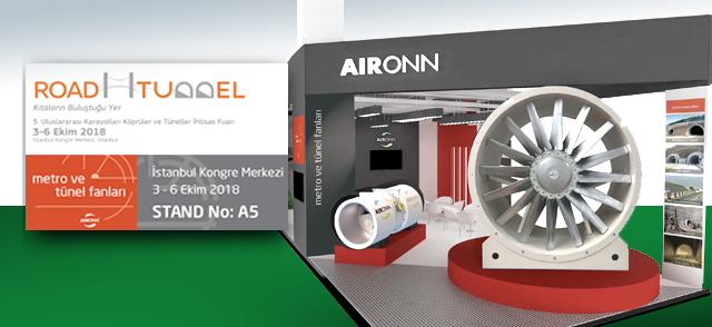 Aironn, Tünel Havalandırması Alanındaki İnovasyonlarını ROAD&TUNNEL Fuarında Sergileyecek